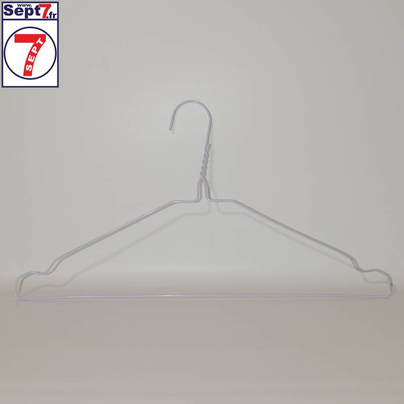 Cintre métal 2.4mm Blanc Mod.S x500