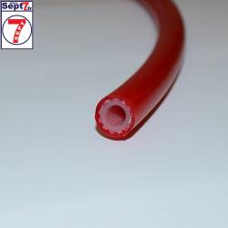 Tuyau vapeur silicone rouge diamètre intérieur 6 mm