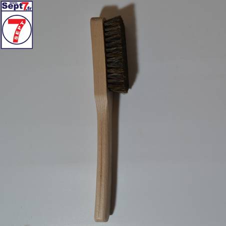 Brosse à détacher, 20mm, poils naturels foncés