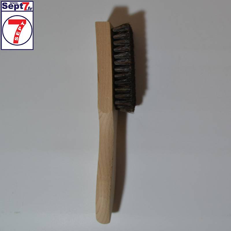 Brosse à détacher, 20mm, poils naturels foncés