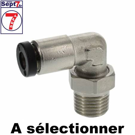 Raccord tuyau rapide angulaire à sélectionner