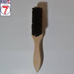 Brosse à détacher, 20mm, poils naturels foncés