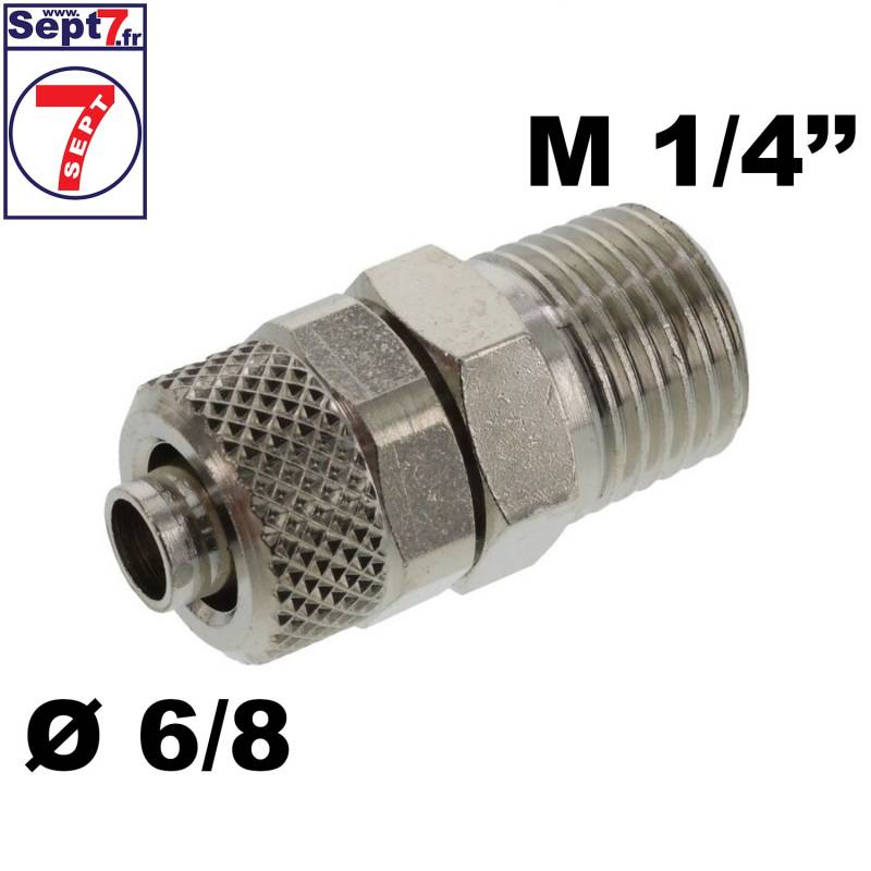 Raccord tuyau 6/8 x 1/4"