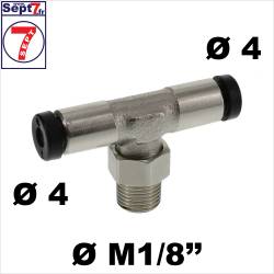 Raccord tuyau rapide en T à sélectionner