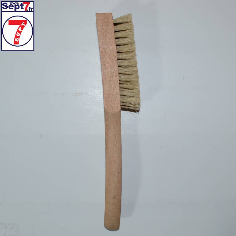 Brosse à détacher claire, 20mm, poils naturels clairs