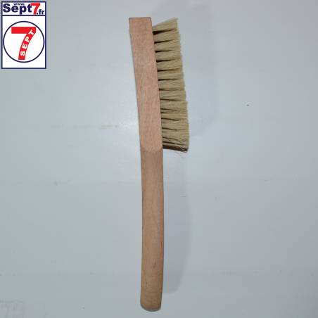 Brosse à détacher claire, 20mm, poils naturels clairs