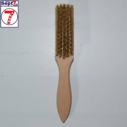 Brosse à détacher claire, 20mm, poils naturels clairs