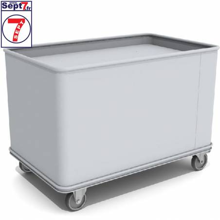 Bac chariot à fond mobile 223L