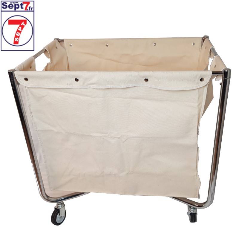 Chariot à linge pliable+Housse 250L