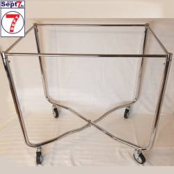Chariot à linge pliable+Housse 250L