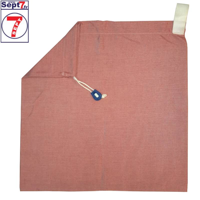 Sac à linge 57x57cm Rouge Polyester