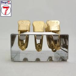 Lot de 20 épingles à nourrice 51 mm numérotées + Support