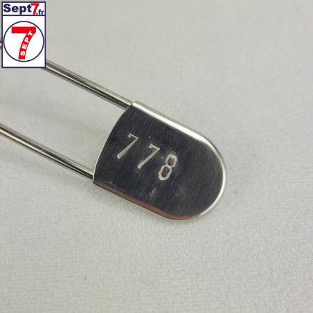 Épingle géante 127 mm numérotation extérieure