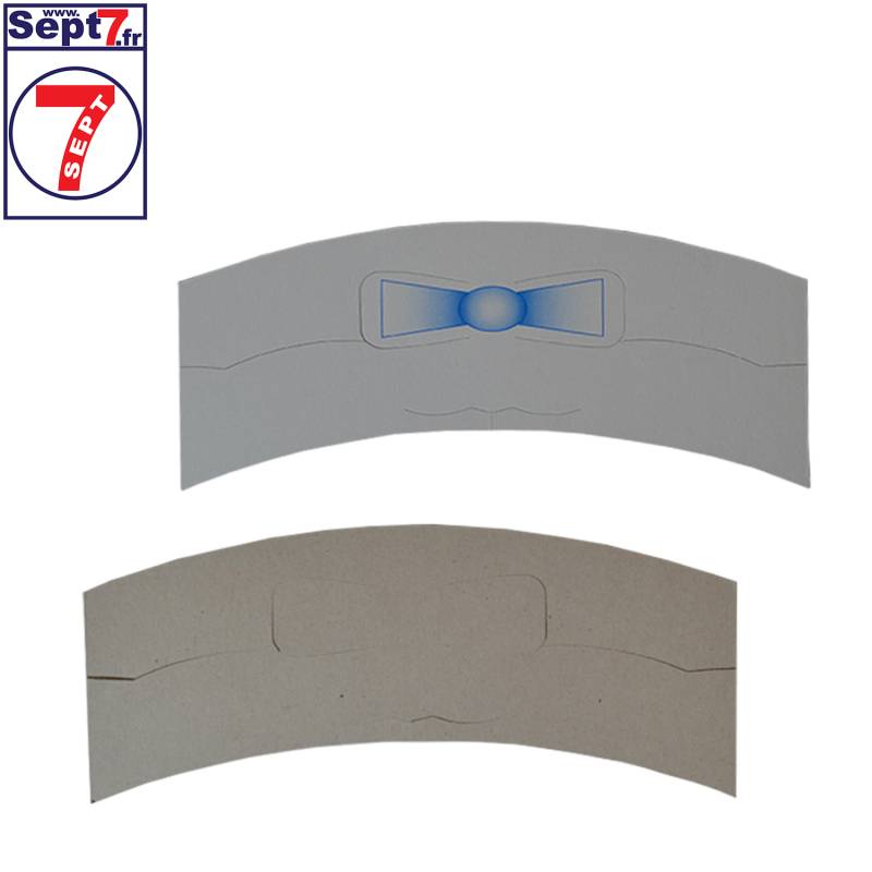 X1000 Support col chemise carton avec noeud papillon