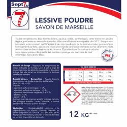 Lessive Savon Marseille Poudre 12 kg