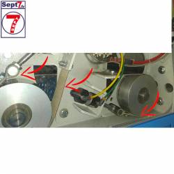 Courroie frein Cuir / polyuréthane 495x40 bout libre 90°