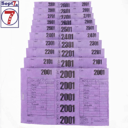 Ticket pressing T3V violet hydrorésistant 1000 tickets