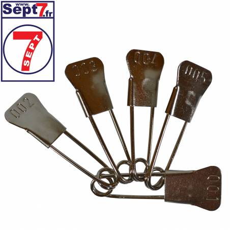 Épingles à nourrice 51 mm numérotées